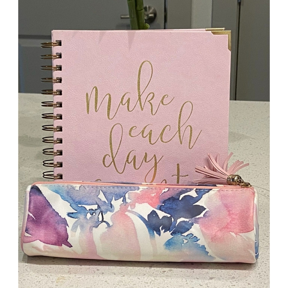 Journal/Empty Planner and Pencil Pouch